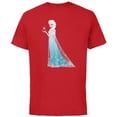thumbnail image 1 of Disney Frozen Elsa Magic Snowflake T-Shirt - Short Sleeve Cotton T-Shirt for Adults - Customized-Red, 1 of 5