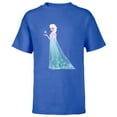 thumbnail image 1 of Disney Frozen Elsa Magic Snowflake T-Shirt - Short Sleeve T-Shirt for Kids - Customized-Royal, 1 of 5