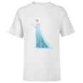 thumbnail image 1 of Disney Frozen Elsa Magic Snowflake T-Shirt - Short Sleeve T-Shirt for Kids - Customized-White, 1 of 5