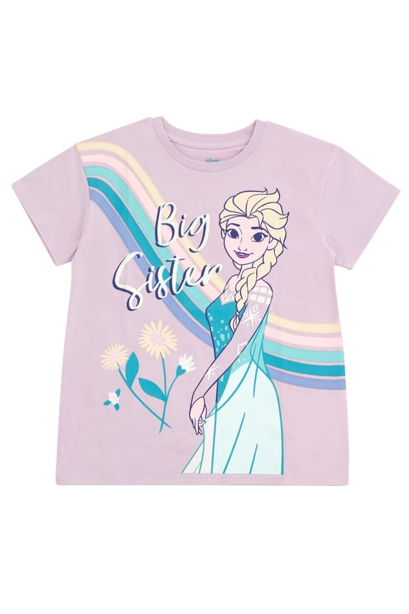 Frozen Elsa Matching Family Drop Shoulder T-Shirt Toddler to Big Kid