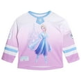 thumbnail image 1 of Disney Frozen Elsa Mesh Hockey Jersey Long Sleeve T-Shirt Toddler to Big Kid, 1 of 5