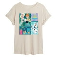 thumbnail image 1 of Disney Frozen - Elsa, Olaf & Anna Birthday Celebration - Women's Oversized T-Shirt, 1 of 4