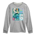 thumbnail image 1 of Disney Frozen - Elsa, Olaf & Anna Birthday Celebration - Toddler & Youth Long Sleeve Graphic T-Shirt, 1 of 4