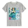 thumbnail image 1 of Disney Frozen - Elsa, Olaf & Anna Birthday Celebration - Toddler & Youth Short Sleeve Graphic T-Shirt, 1 of 4