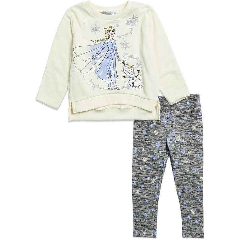 Disney Frozen Elsa Toddler Girls Pullover French Terry Sweatshirt & Leggings  Purple 3T : : Clothing, Shoes & Accessories