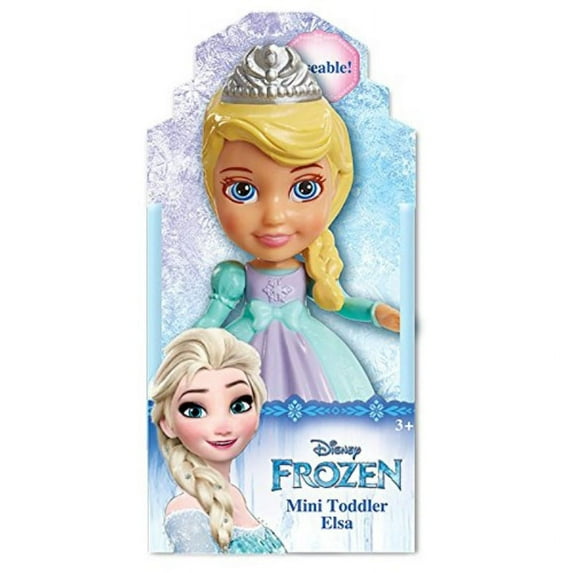 Disney Frozen Elsa Poseable Sparkle Collection Mini Toddler Doll 3.5"