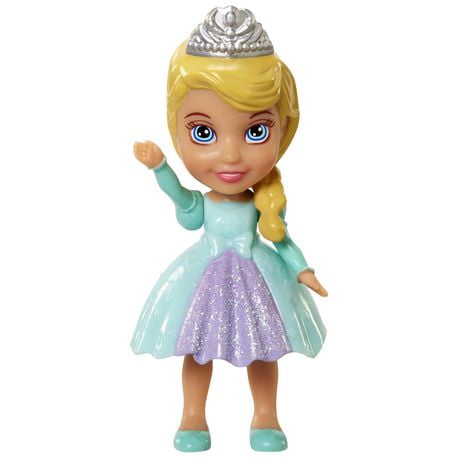 Disney Frozen Elsa Poseable Sparkle Collection Mini Toddler Doll 3.5"