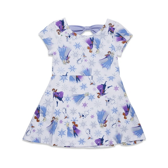 Disney Frozen Elsa Princess Anna Olaf Christmas Little Girls Skater Dress Toddler to Little Kid