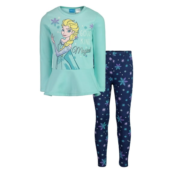 Disney Frozen Elsa Princess Anna Olaf Sweatshirt and Leggings Outfit Set Infant to Big Kid