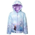 thumbnail image 1 of Disney Frozen Elsa Princess Anna Olaf Toddler Girls Zip Up Puffer Jacket Toddler to Little Kid, 1 of 5