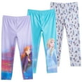 thumbnail image 1 of Disney Frozen Elsa Princess Anna Toddler Girls 3 Pack Leggings Toddler to Big Kid, 1 of 5