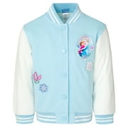 DISNEY Lilo & Stitch French Terry Varsity Bomber Jacket Little Kid to Big Kid