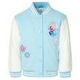 thumbnail image 1 of Disney Frozen Elsa Princess Anna Toddler Girls Varsity Bomber Jacket Blue 3T, 1 of 4