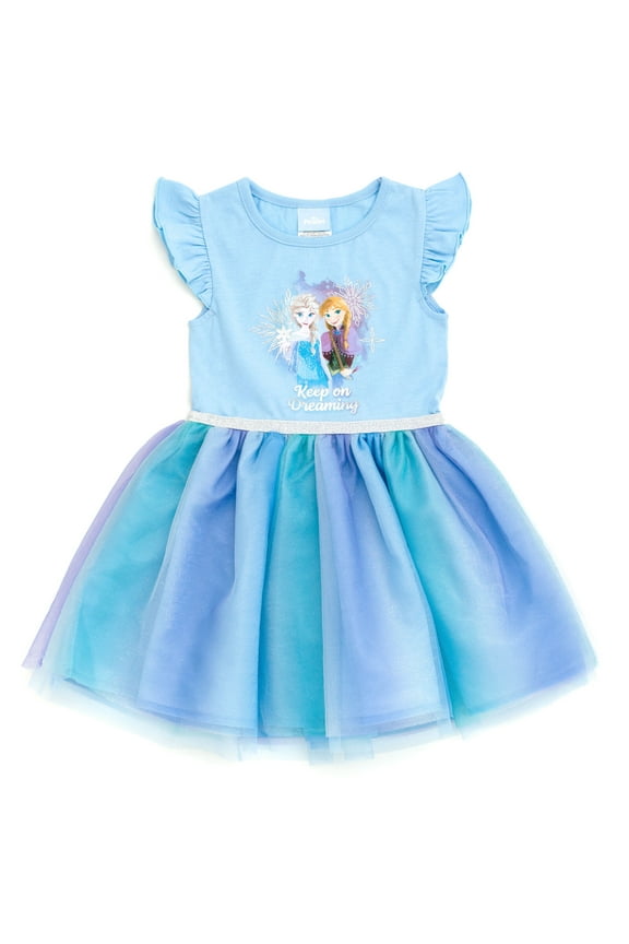 Frozen Elsa Princess Anna Tulle Dress Toddler to Big Kid