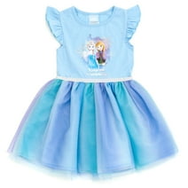 Disney Frozen Elsa Princess Anna Tulle Dress Toddler to Big Kid