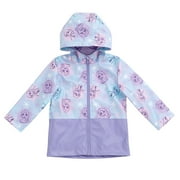 DISNEY Frozen Elsa Princess Anna Zip Up Waterproof Rain Jacket Toddler to Little Kid