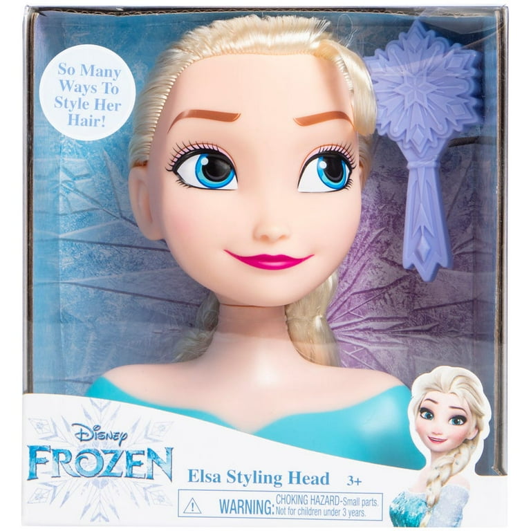 Disney Frozen Elsa Hair Styling Head Toy - Walmart.com