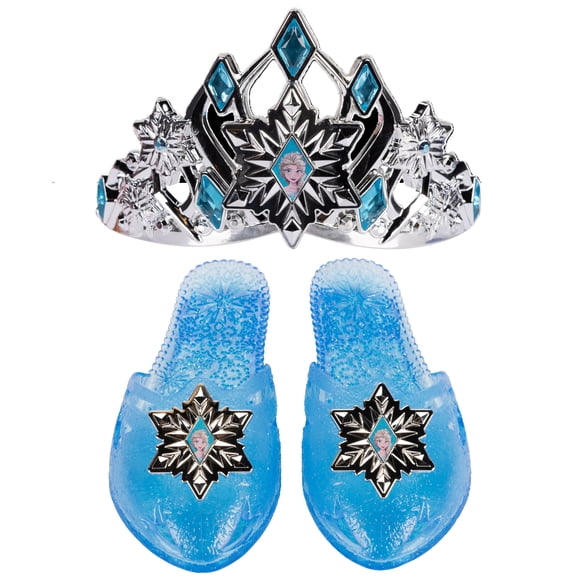 Disney Frozen Elsa Tiara and Shoe Accessory Dress up Set For Children Girls Age Group 3 to 6 Years