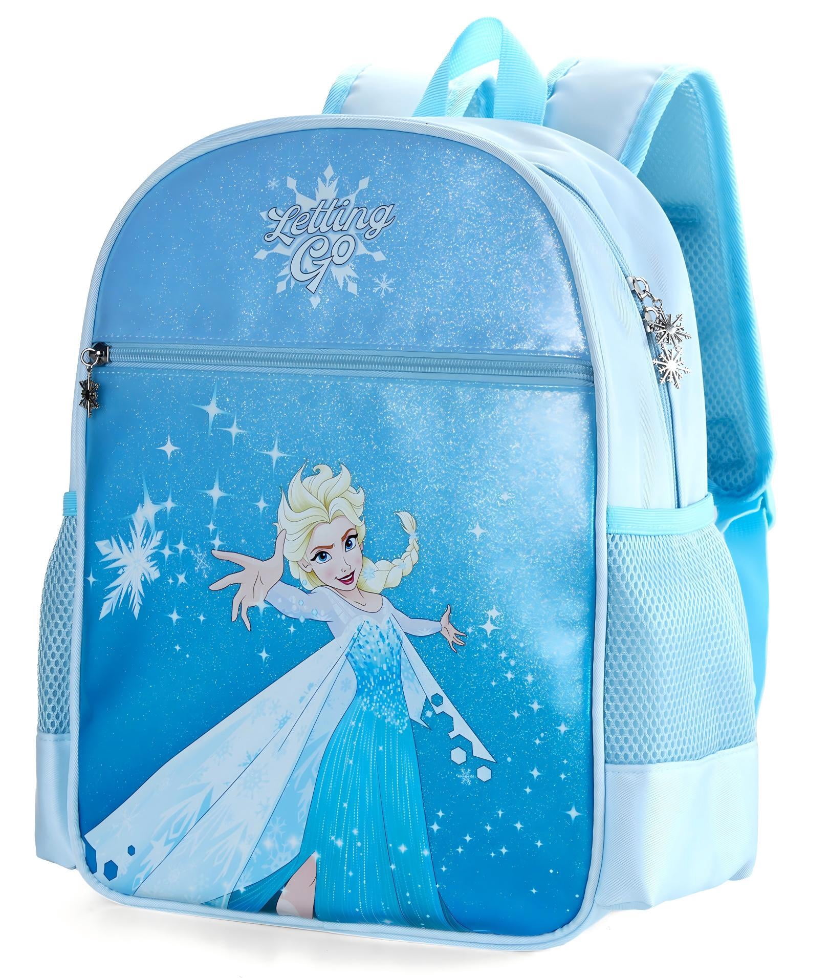 Disney Frozen Elsa Girls Cute Backpack Water Resistant Toddler Backpack Kids Elementary School Bookbag