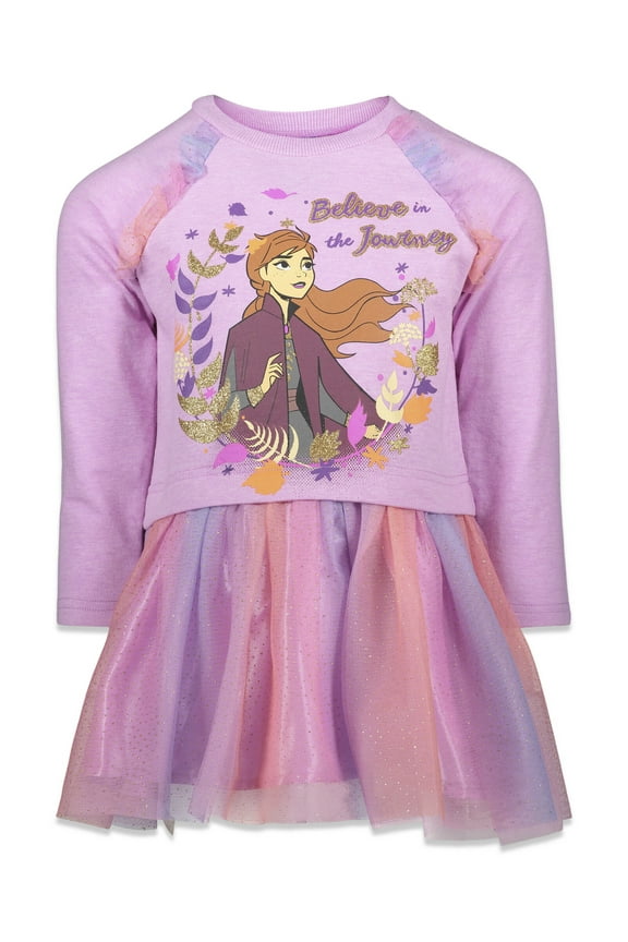 Frozen Elsa Toddler Girls Dress Purple 5T