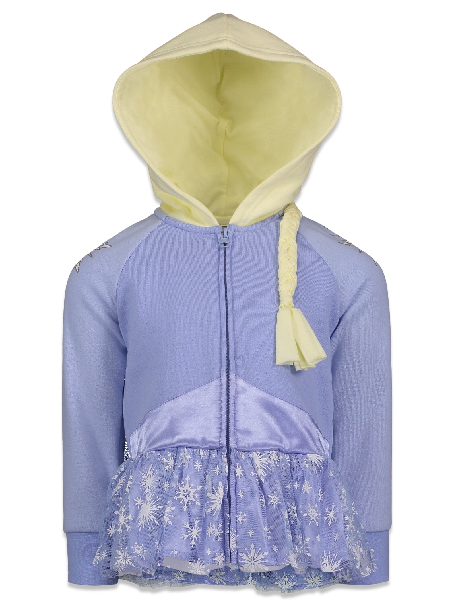 Disney Frozen Elsa Toddler Girls Fleece Zip Up Hoodie Toddler to Big
