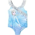 thumbnail image 1 of Disney Frozen Elsa Toddler Girls One Piece Bathing Suit Blue 2T, 1 of 6