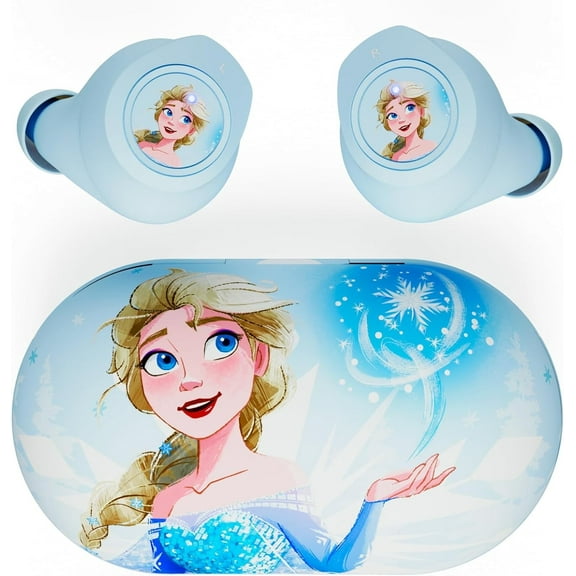 Disney Frozen Elsa & Anna Wireless Bluetooth Earbuds with Charging Case