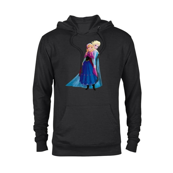 Disney Frozen Elsa and Anna Sisters T-Shirt - Pullover Hoodie for Adults - Customized-Black