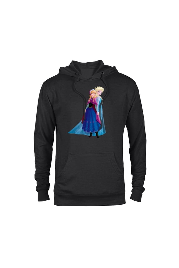 Frozen Elsa and Anna Sisters T-Shirt - Pullover Hoodie for Adults - Customized-Black