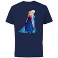 thumbnail image 1 of Disney Frozen Elsa and Anna Sisters T-Shirt - Short Sleeve Cotton T-Shirt for Adults - Customized-Navy, 1 of 5