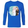 thumbnail image 1 of Disney Frozen Elsa and Anna Sisters for Life - Long Sleeve T-Shirt for Men - Customized-Royal, 1 of 5