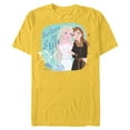 thumbnail image 1 of Disney Frozen Elsa and Anna Sisters for Life - Short Sleeve Blended T-Shirt for Adults - Customized-Yellow, 1 of 5