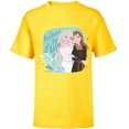 thumbnail image 1 of Disney Frozen Elsa and Anna Sisters for Life - Short Sleeve T-Shirt for Kids - Customized-Yellow, 1 of 5