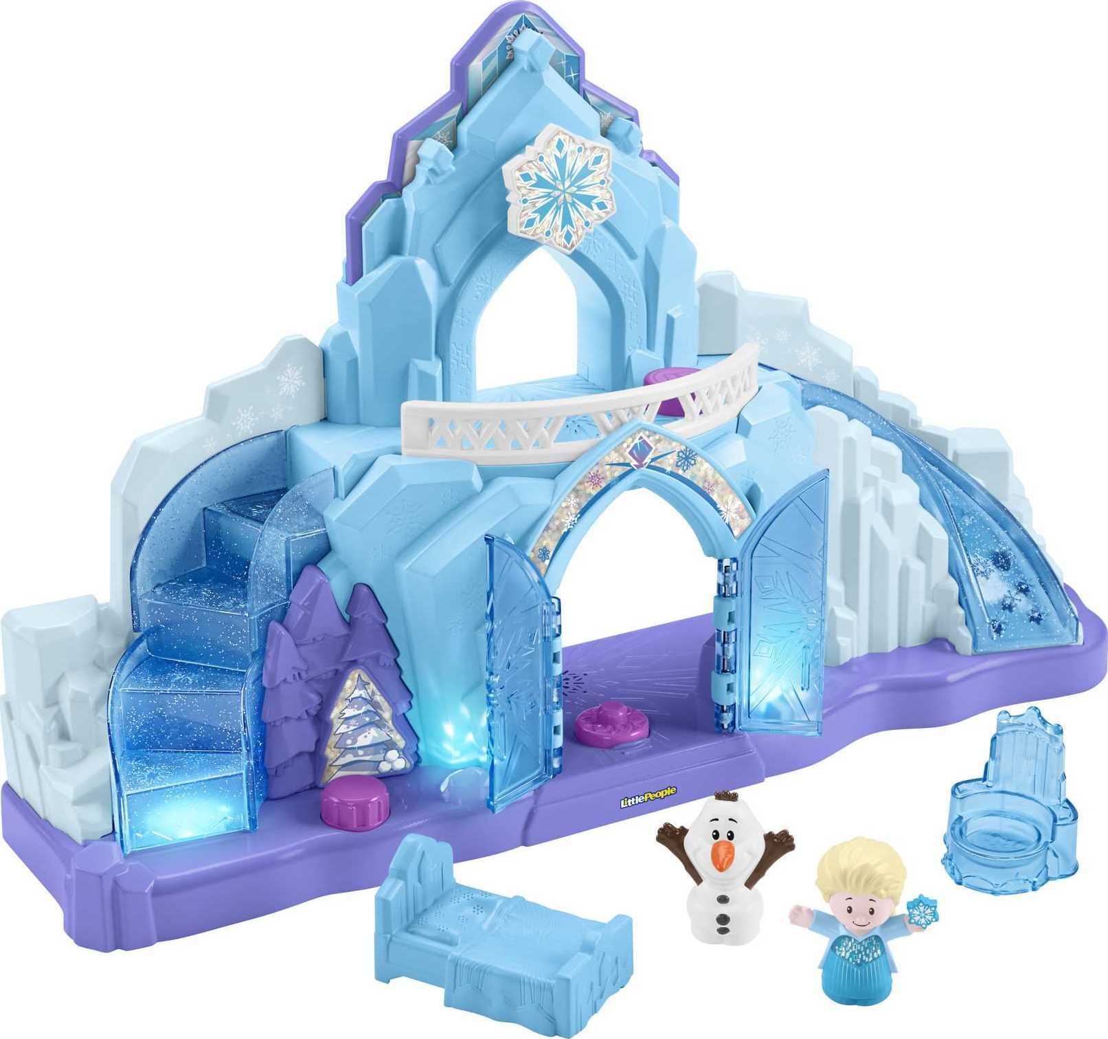 Disney Frozen Elsa’s Ice Palace Little People Toddler Musical Playset with Elsa & Olaf Figures - image 1 of 7