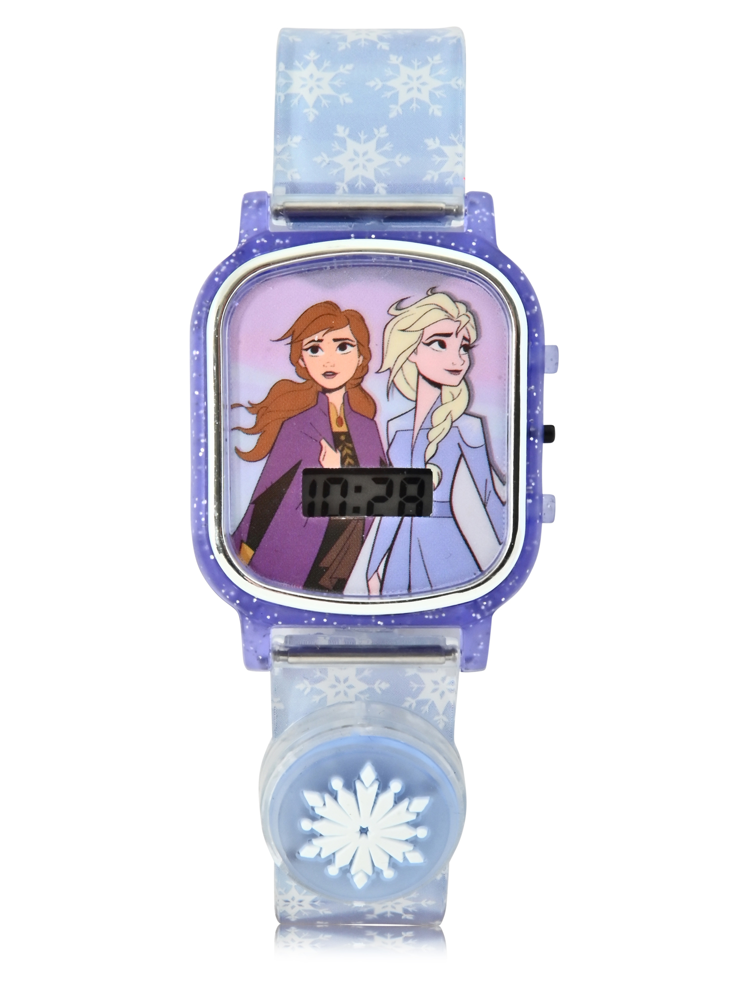 Disney Frozen Female Child LCD Watch with Flashing Lights on a Silicone Strap (FZN4954WM) - image 1 of 3