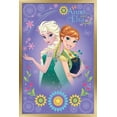 thumbnail image 1 of Disney Frozen Fever - Anna and Elsa Wall Poster, 22.375" x 34", Framed, 1 of 3