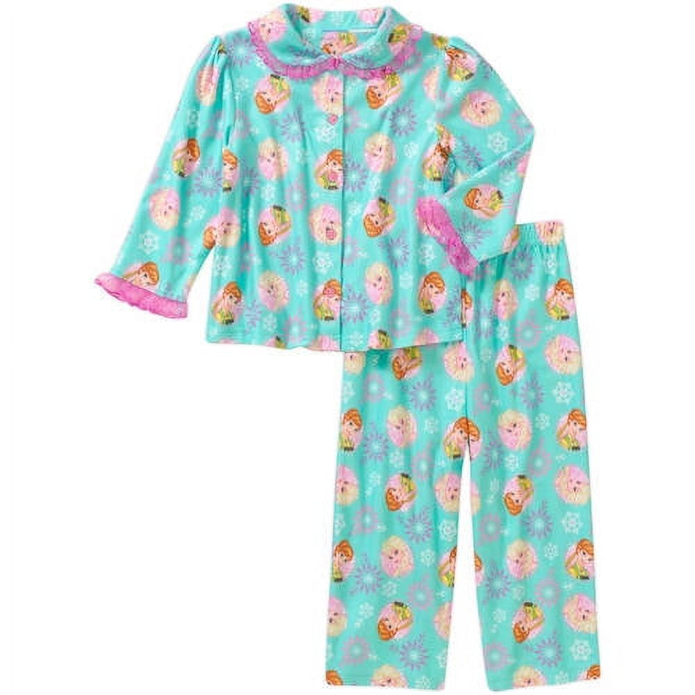 Disney Frozen Fever Baby Toddler Girl Button Down Pajama Sleepwear Set
