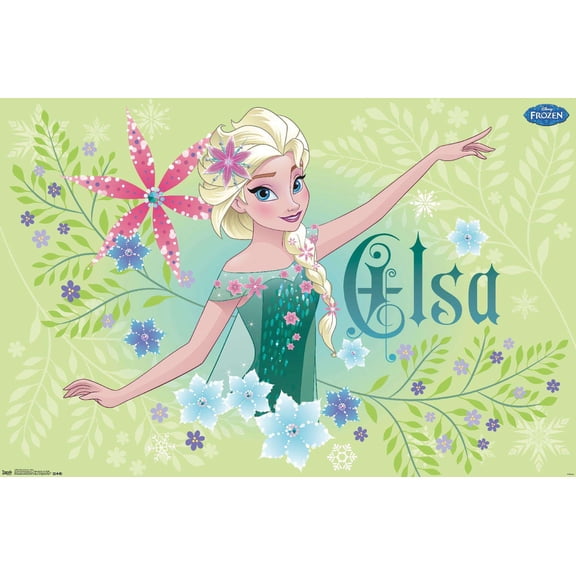 Disney Frozen Fever - Elsa Wall Poster, 14.725" x 22.375"