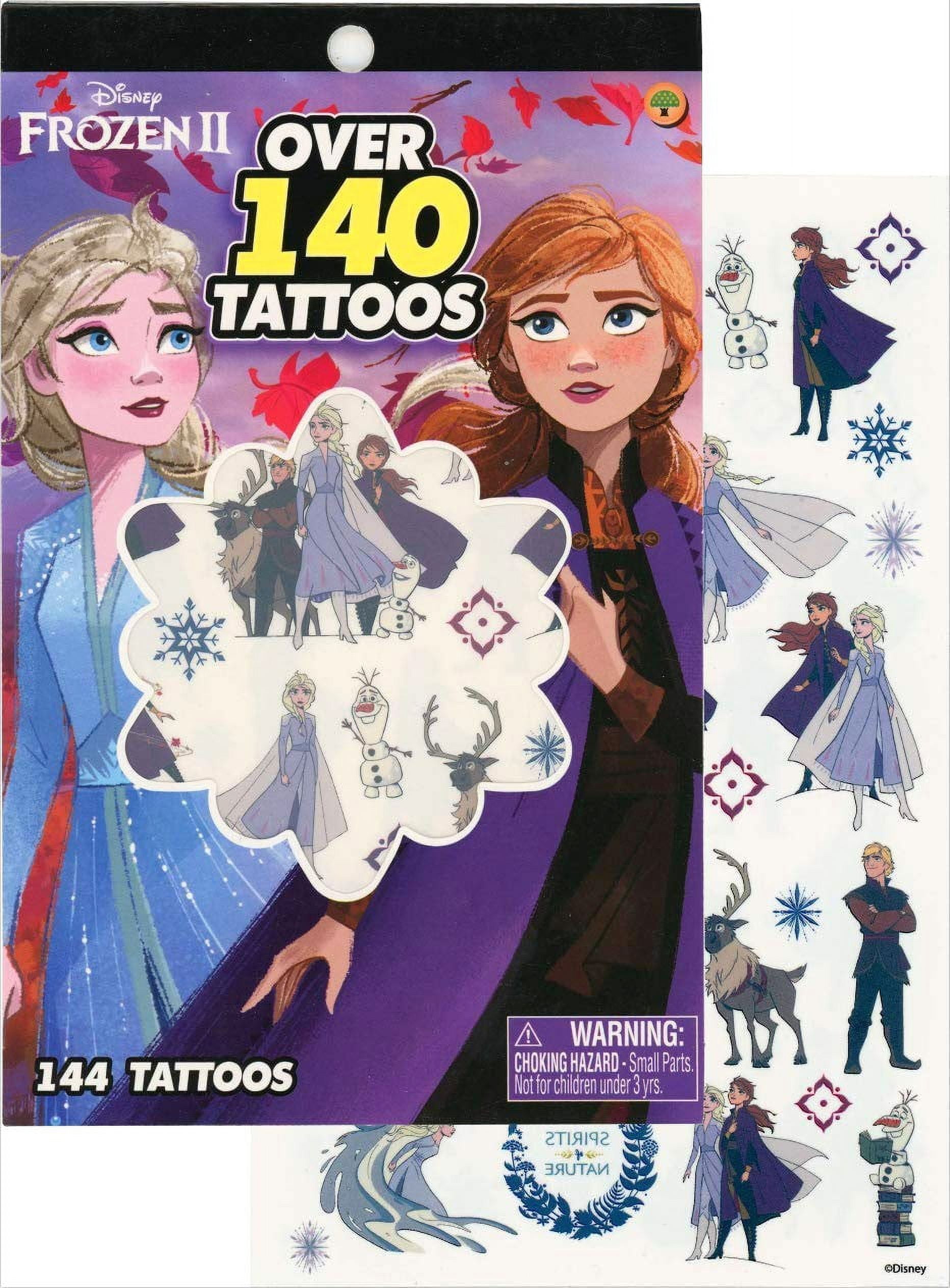 Disney Frozen Frozen 2 Temporary Tattoos 144 Tattoos