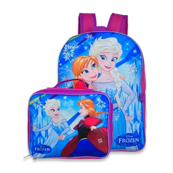 Disney Frozen Girls' 2-Piece Backpack And Lunchbox Set - blue/multi, one size