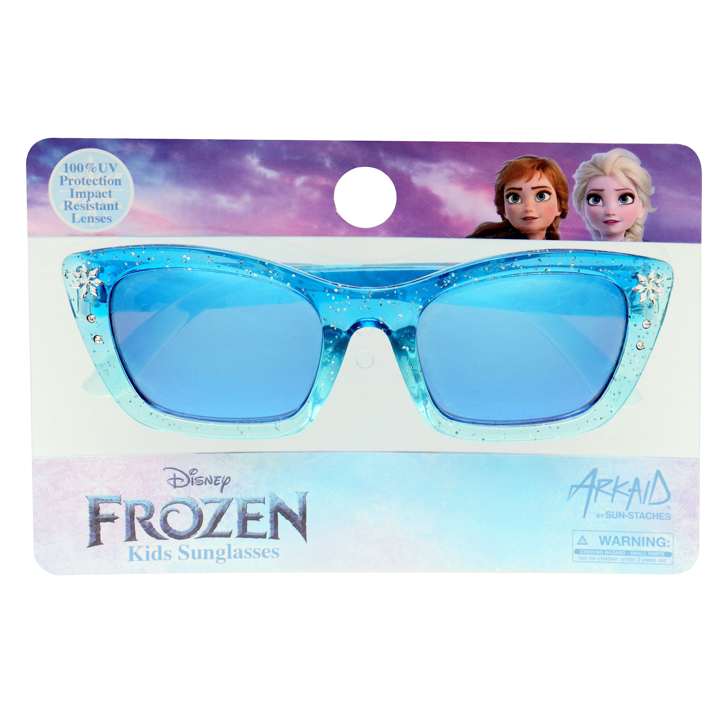 Disney Frozen Girls Blue Gradient Cat Eye Kids Sunglasses - Arkaid