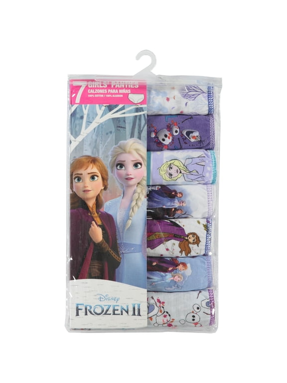 Disney Frozen Girls Brief Underwear 7-Pack, Sizes 4-8