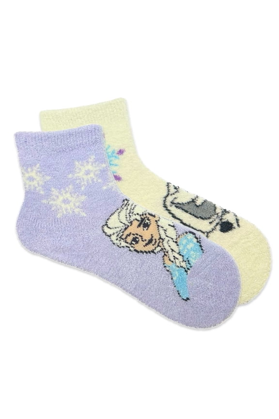 Girls Cozy Socks, 2-Pack, Sizes S/M-M/L