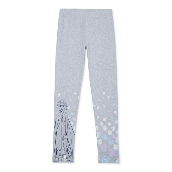 Disney Frozen Girls Floral Border Leggings Pant, Sizes 7-8