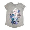 thumbnail image 1 of Disney Frozen Girls Gray Short Sleeve Elsa Make Your Own Magic T-Shirt Shirt 4, 1 of 1