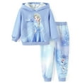 thumbnail image 1 of Disney Frozen Girls Hoodies Elsa Graphic Sweatshirts and Joggers Pants 2Pcs Outfits Set Big Kids 5-6Y, 1 of 11