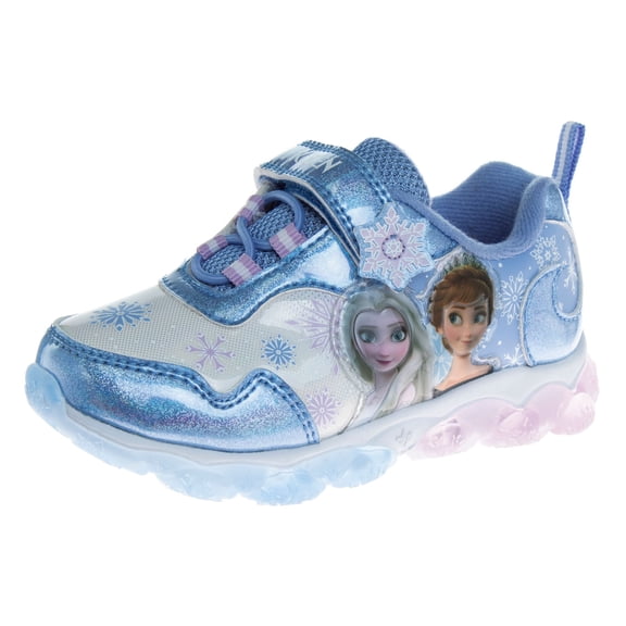 Disney Frozen Girls’ Light-Up Sneakers – Elsa & Anna Athletic Shoes (Little Kid / Big Kid)