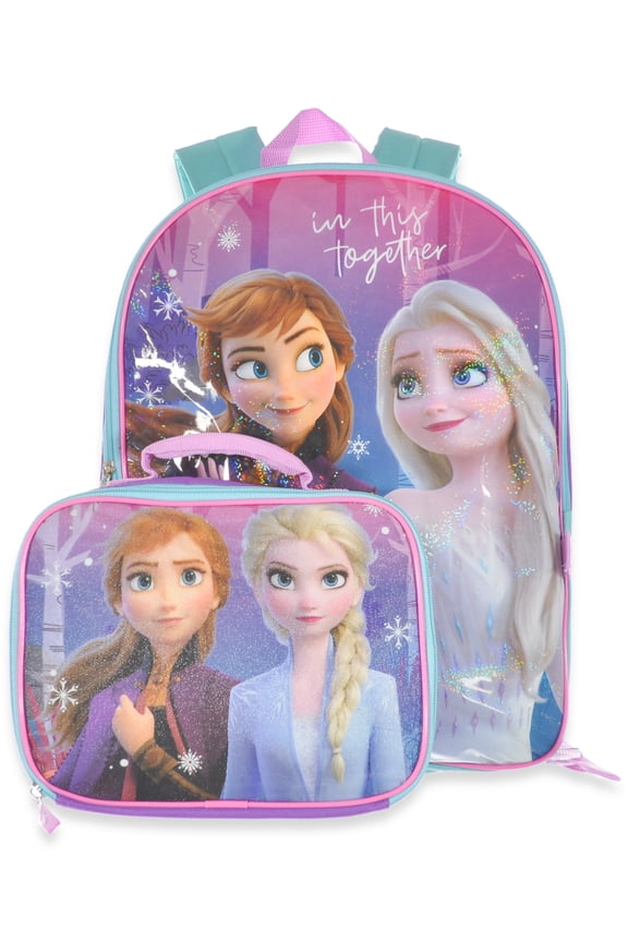 Girls' 2-Piece Backpack With Lunchbox Set - blue/multi, one size