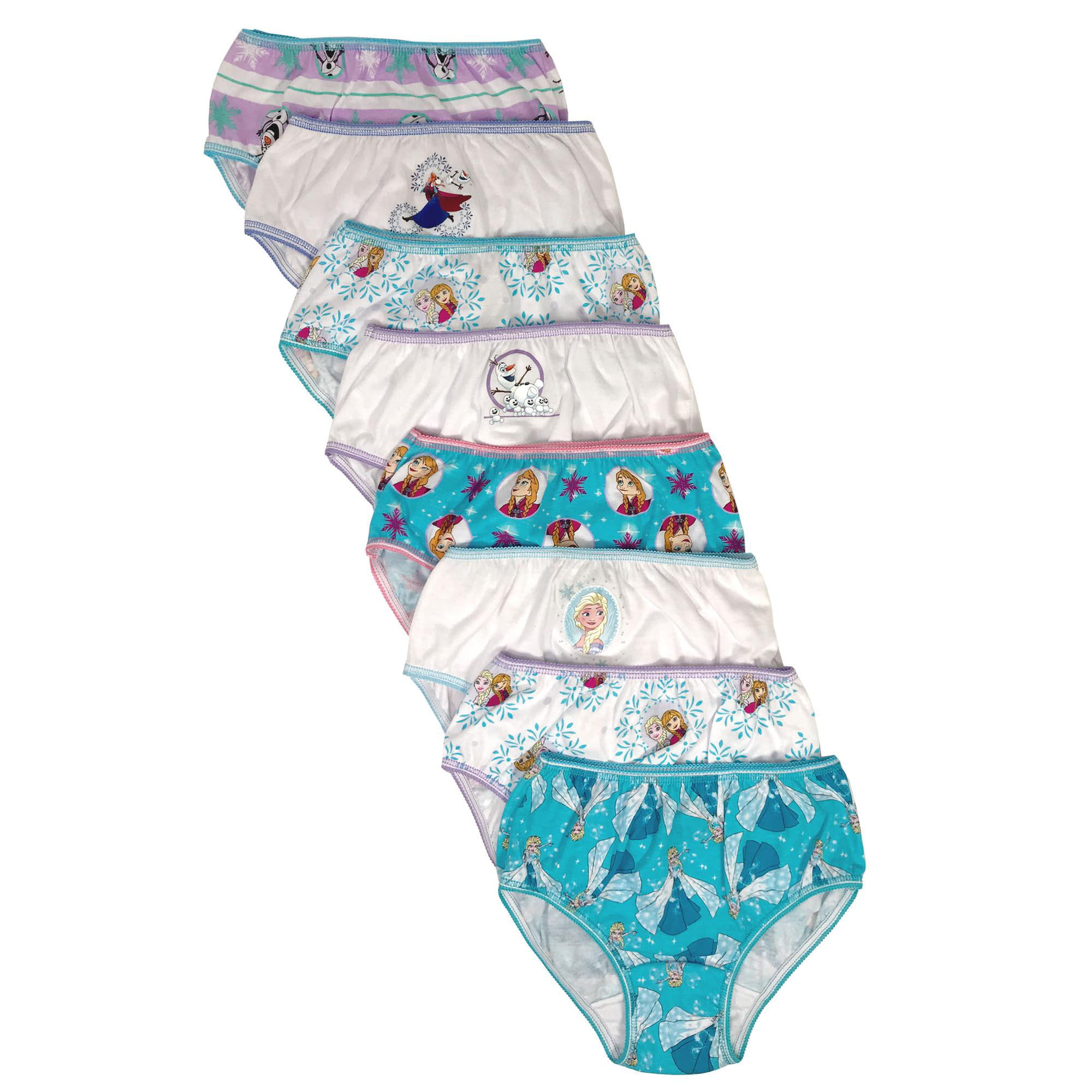 7 PACK Disney Little Girls' Frozen II Panties Multicolor Briefs Size 6 NWOT  