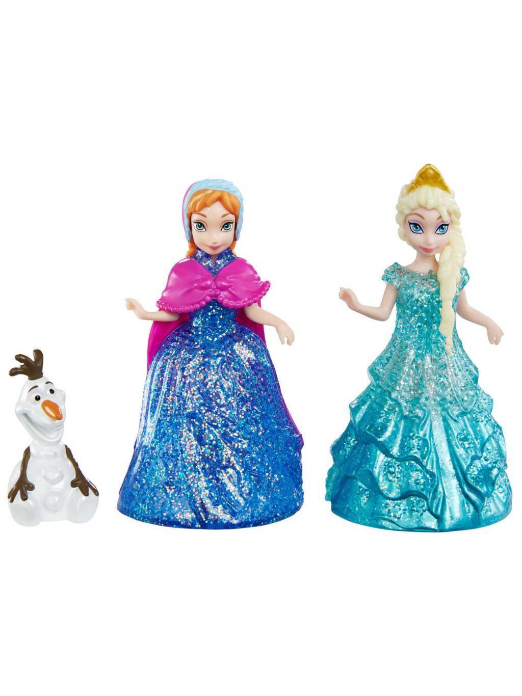 Disney Frozen Glitter Glider Anna, Elsa and Olaf Doll Set - image 1 of 3